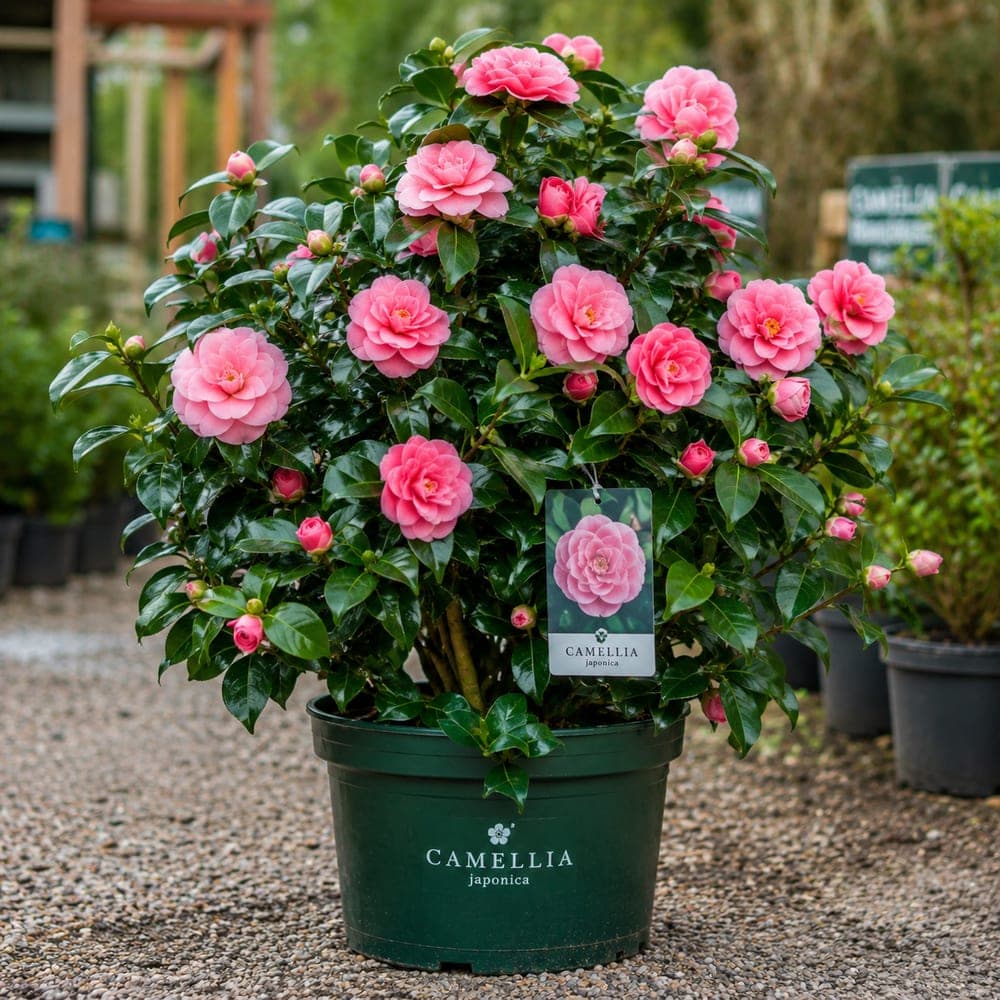 Camellia japonica for sale in 3 Gallon pot at BB Blossoms