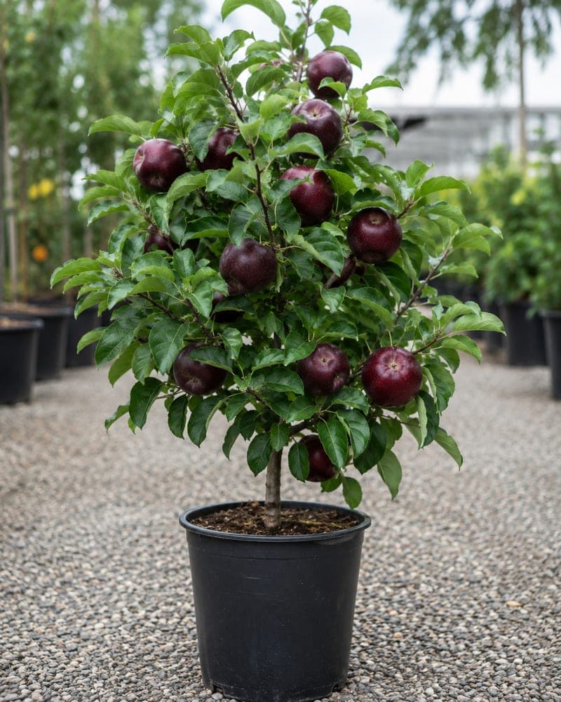 Arkansas Black Apple for sale in 7 Gallon pot at BB Blossoms