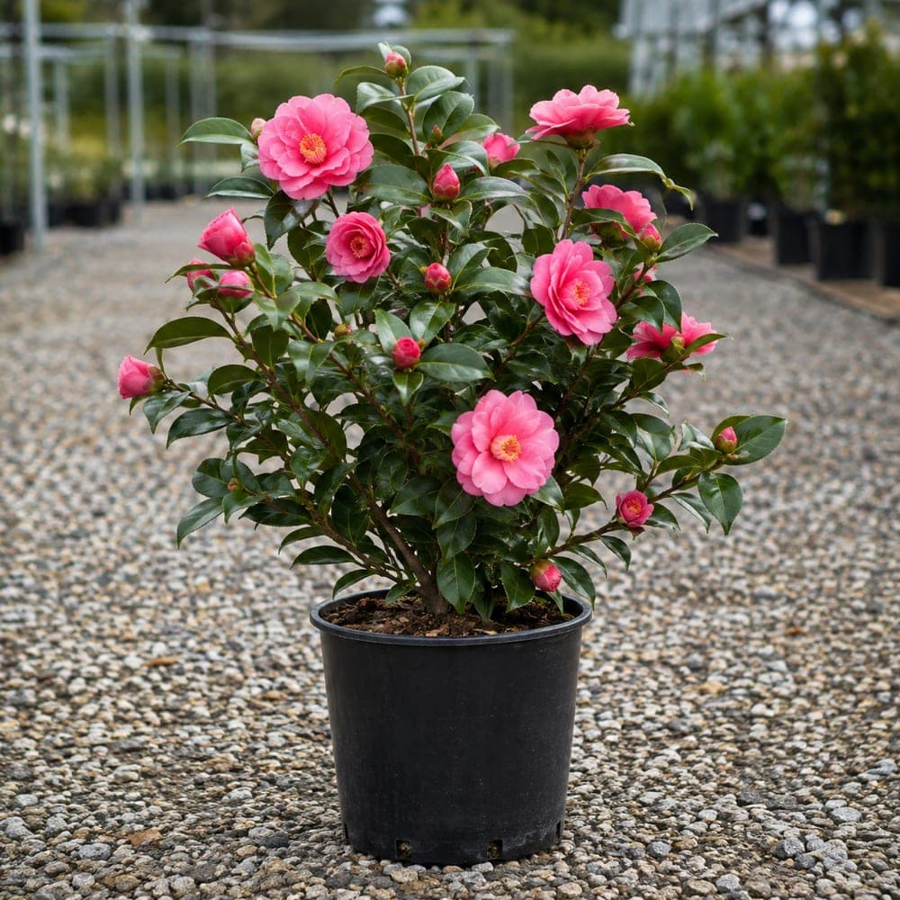 Camellia sasanqua for sale in 3 Gallon pot at BB Blossoms