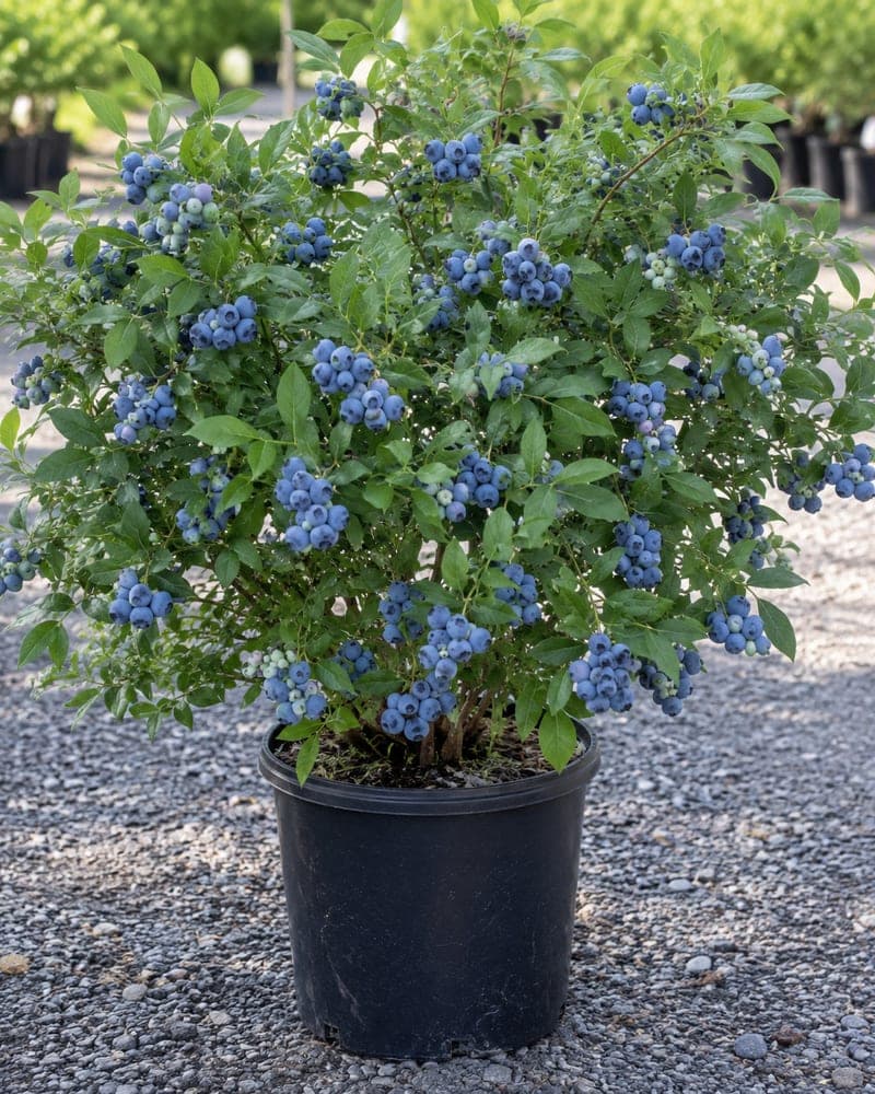 Climax Rabbiteye Blueberry for sale in 3 Gallon pot at BB Blossoms