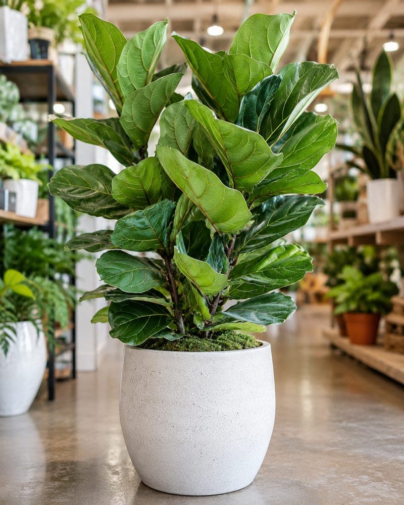 Fiddle Leaf Fig for sale in 10 inch pot pot at BB Blossoms