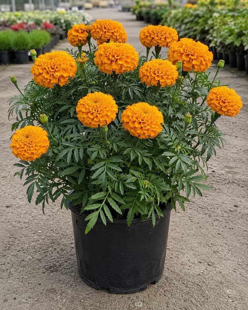 Marigold for sale in 4.5 inch pot pot at BB Blossoms