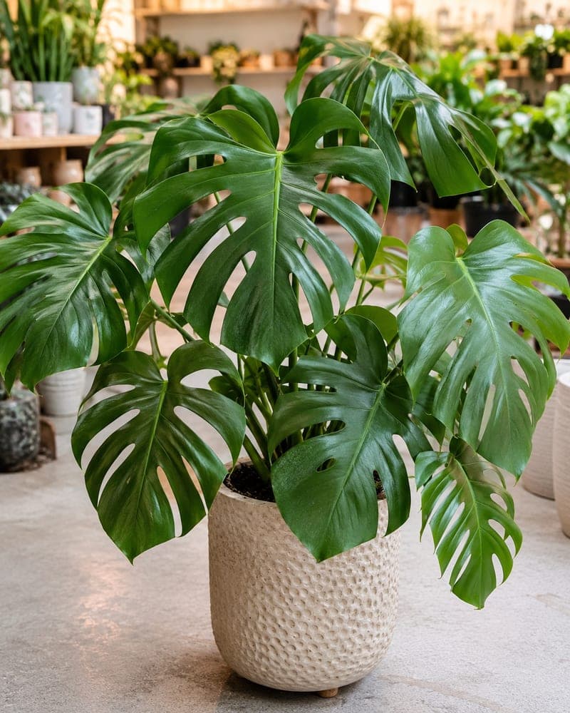 Monstera Deliciosa for sale in 8 inch pot pot at BB Blossoms