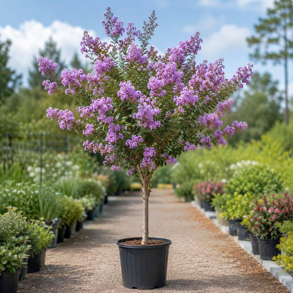 Muskogee Crape Myrtle for sale in 7 Gallon pot at BB Blossoms