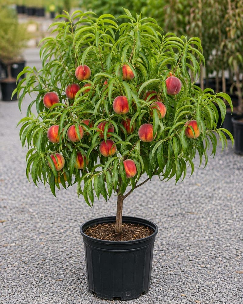 Redhaven Peach for sale in 7 Gallon pot at BB Blossoms